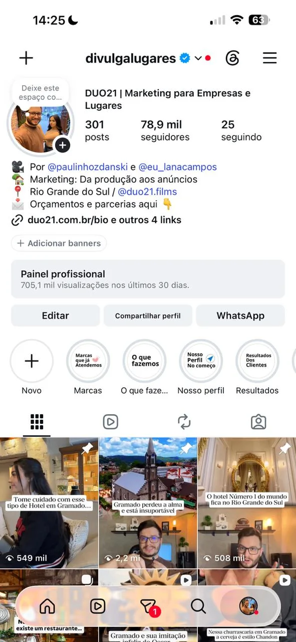 Perfil @divulgalugares